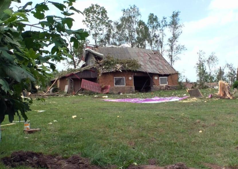 Viesulo padariniai Šiaulių rajone. Šiaulių r. savivaldybės nuotr. 