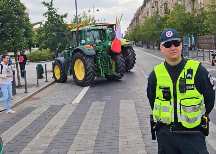 Ūkininkų protestas Vilniuje. Gedimino Stanišausko nuotr. 