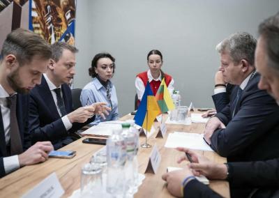 Susitikimo akimirka. ŽŪM nuotr.