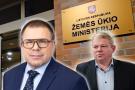 Arūnas Jagminas (kairėje) sulaukė išskirtinio STT dėmesio. Tuo metu ministras A. Palionis pasiėmė laisvadienį.